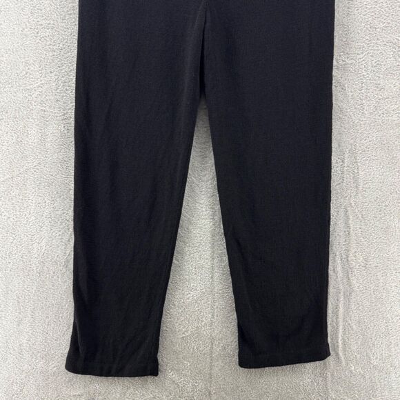 VTG Roberta Pinto Pants Womens S Black Knit High Rise PullOn Elastic Waist Comfy - Picture 4 of 12